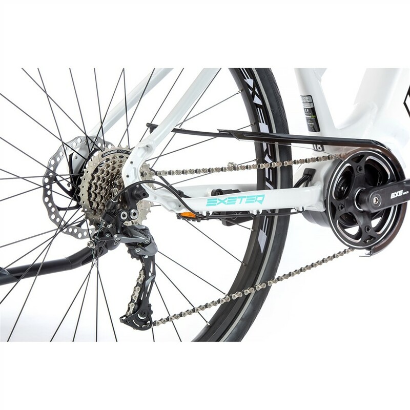 Leader Fox krosové elektrokolo EXETER dámské bílo/zelené